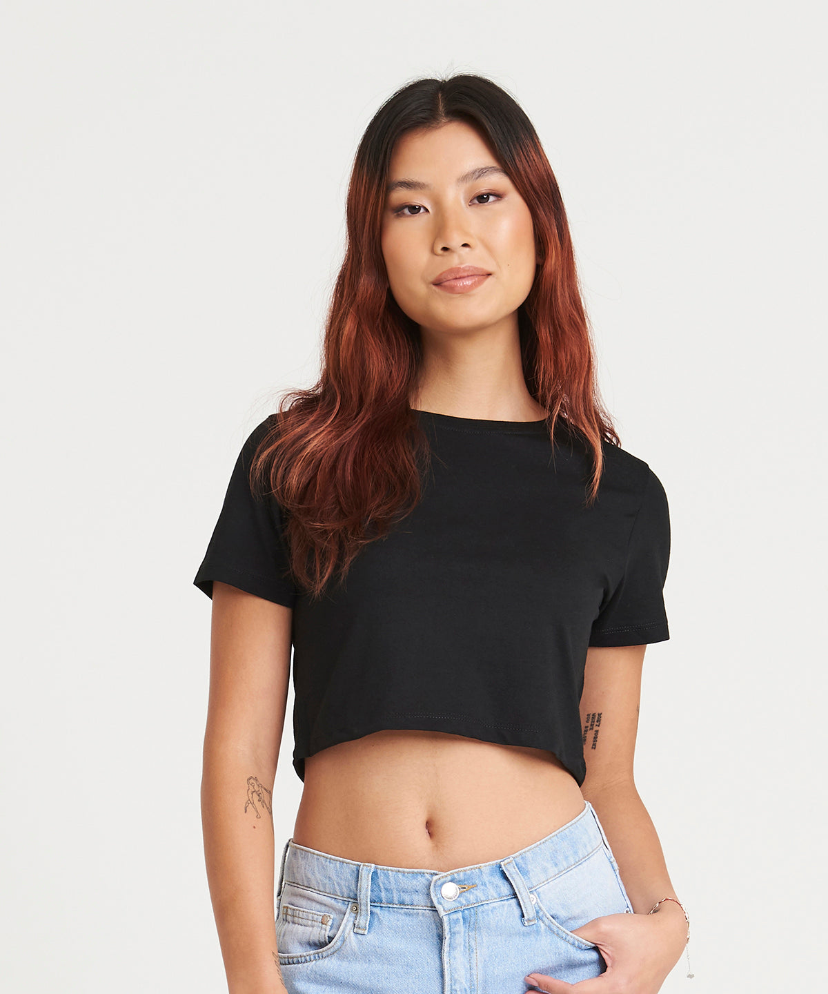 Women's triblend cropped T