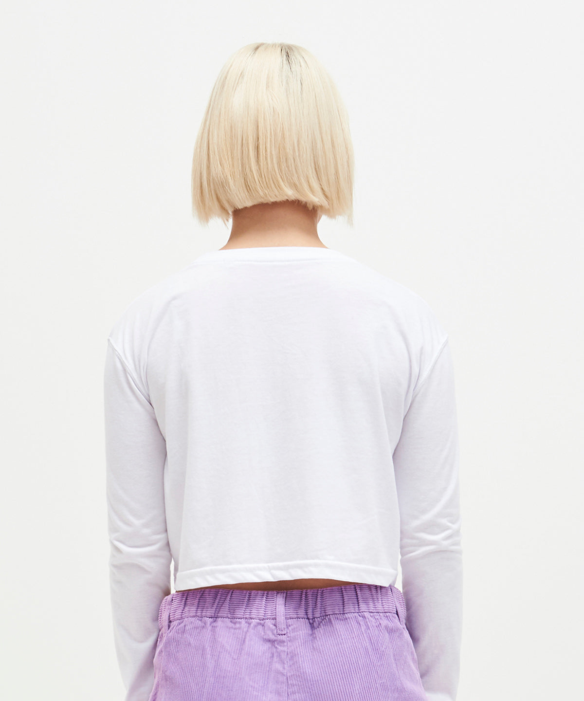 Women's long sleeve cropped T