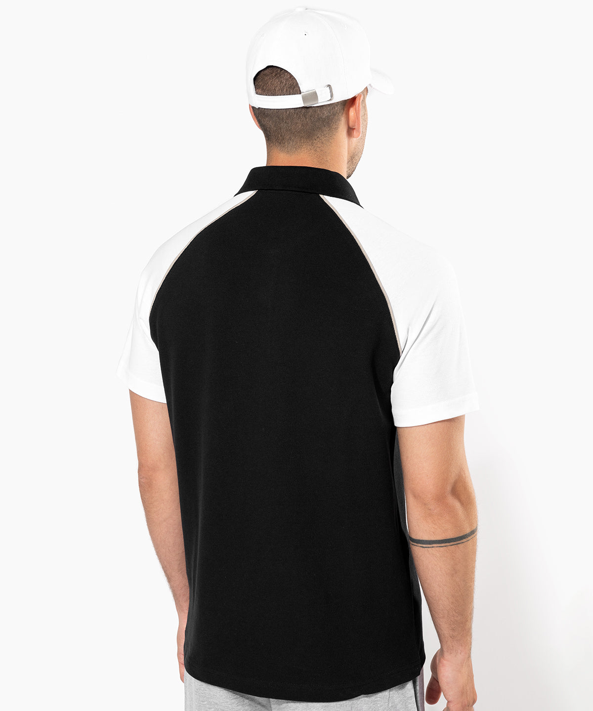 Polo baseball contrast polo shirt