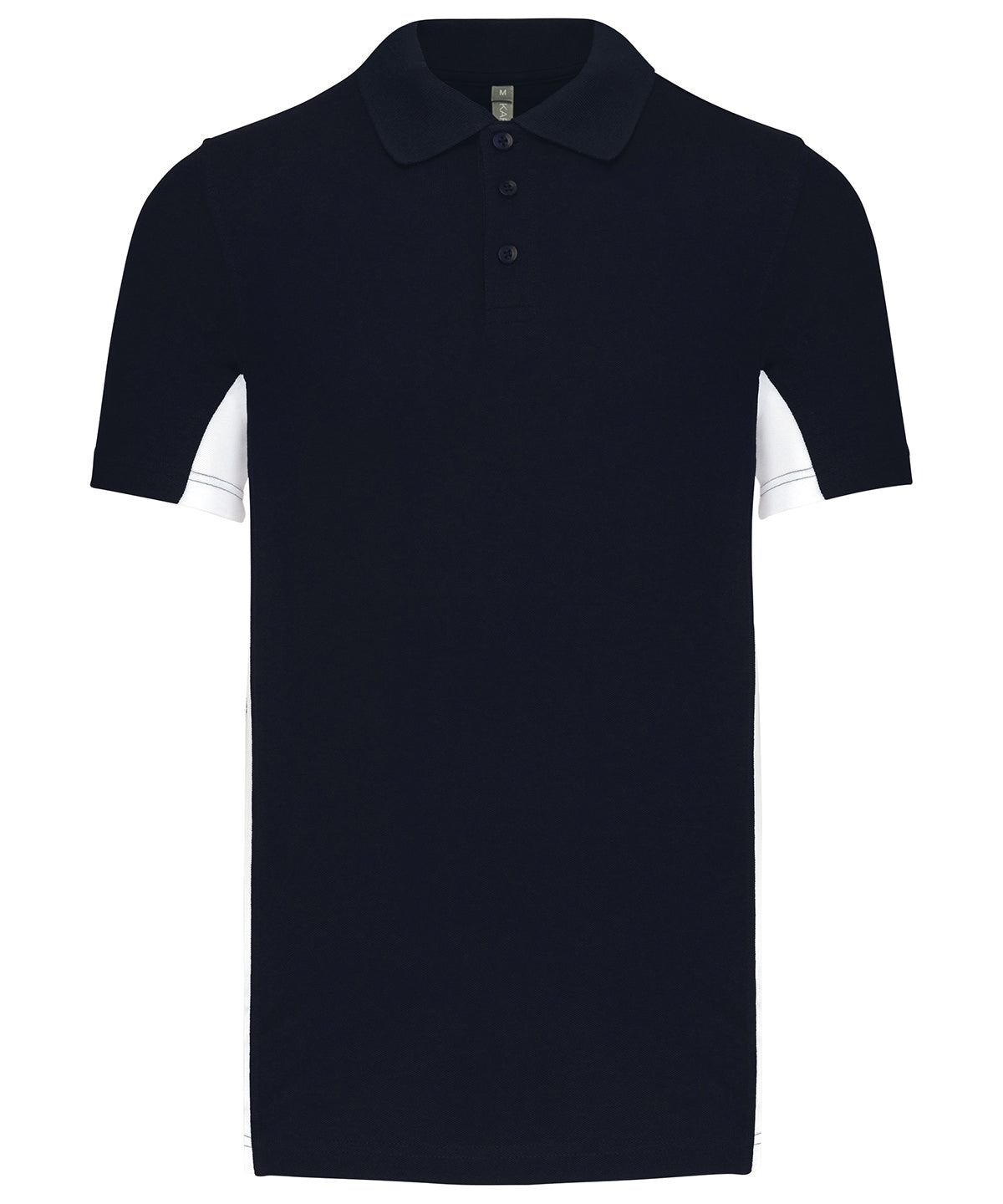 Flags short sleeve bi-colour polo shirt