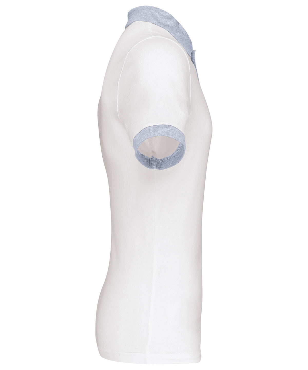 Two-tone piqué polo shirt