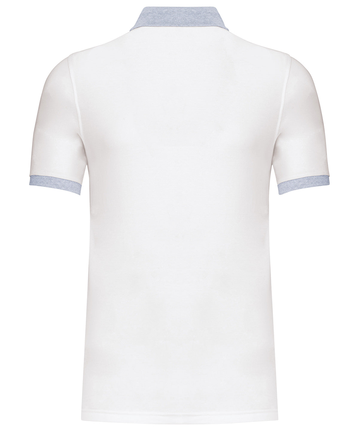 Two-tone piqué polo shirt