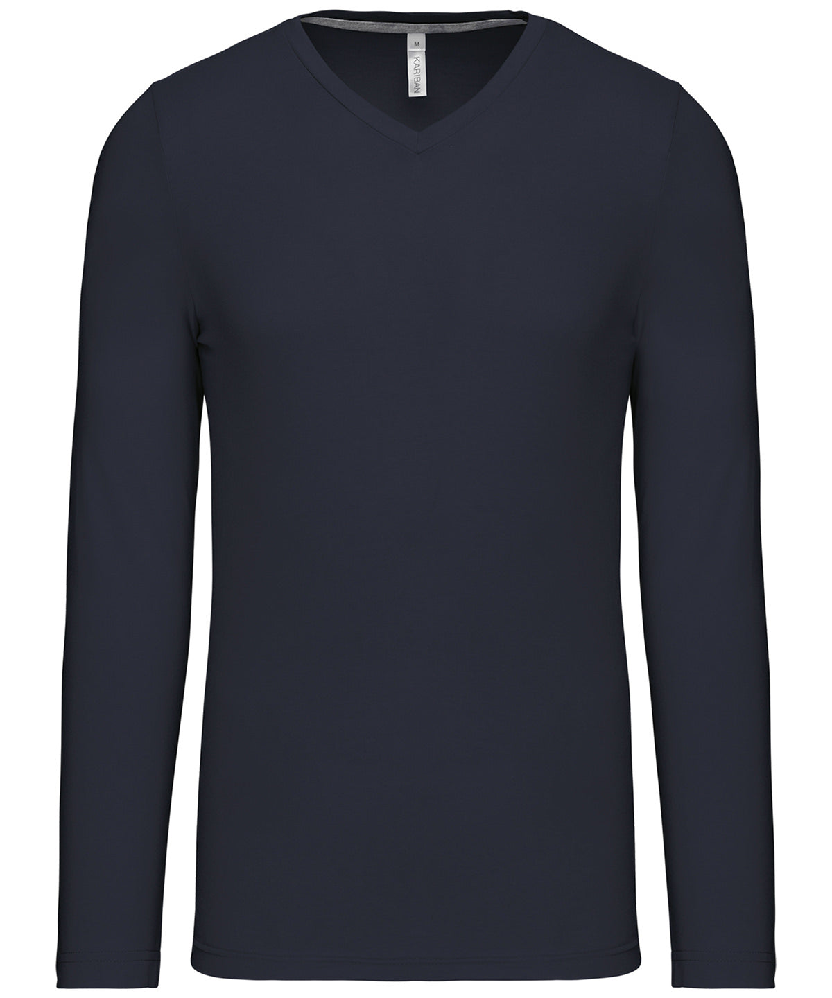 Men's long-sleeved V-neck T-shirt