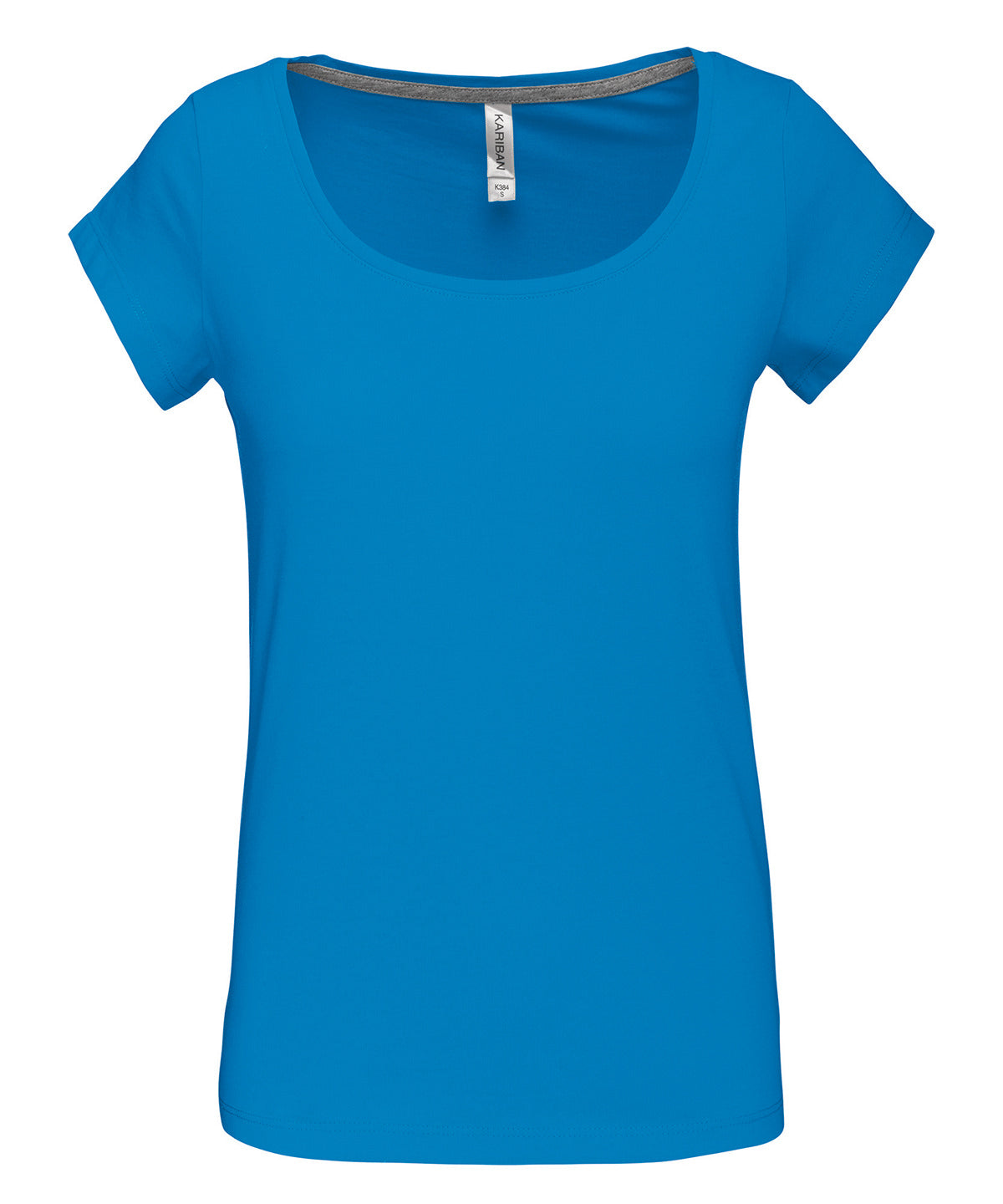 Ladies’ boat neck short-sleeved T-shirt