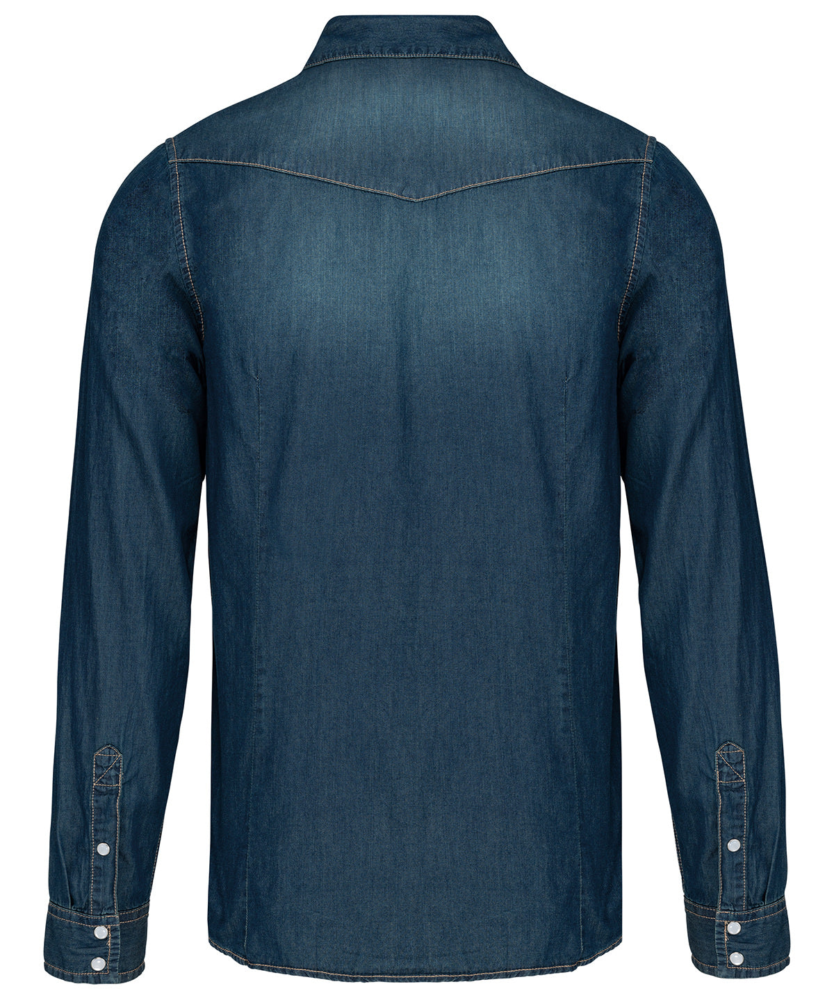 Men's long-sleeved denim shirt