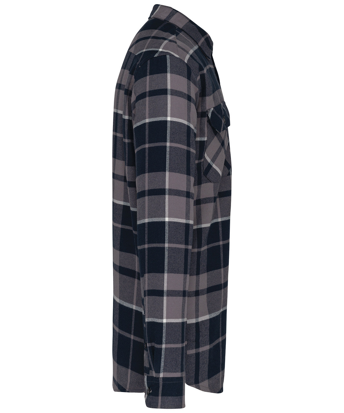 Sherpa-lined checked shirt jacket