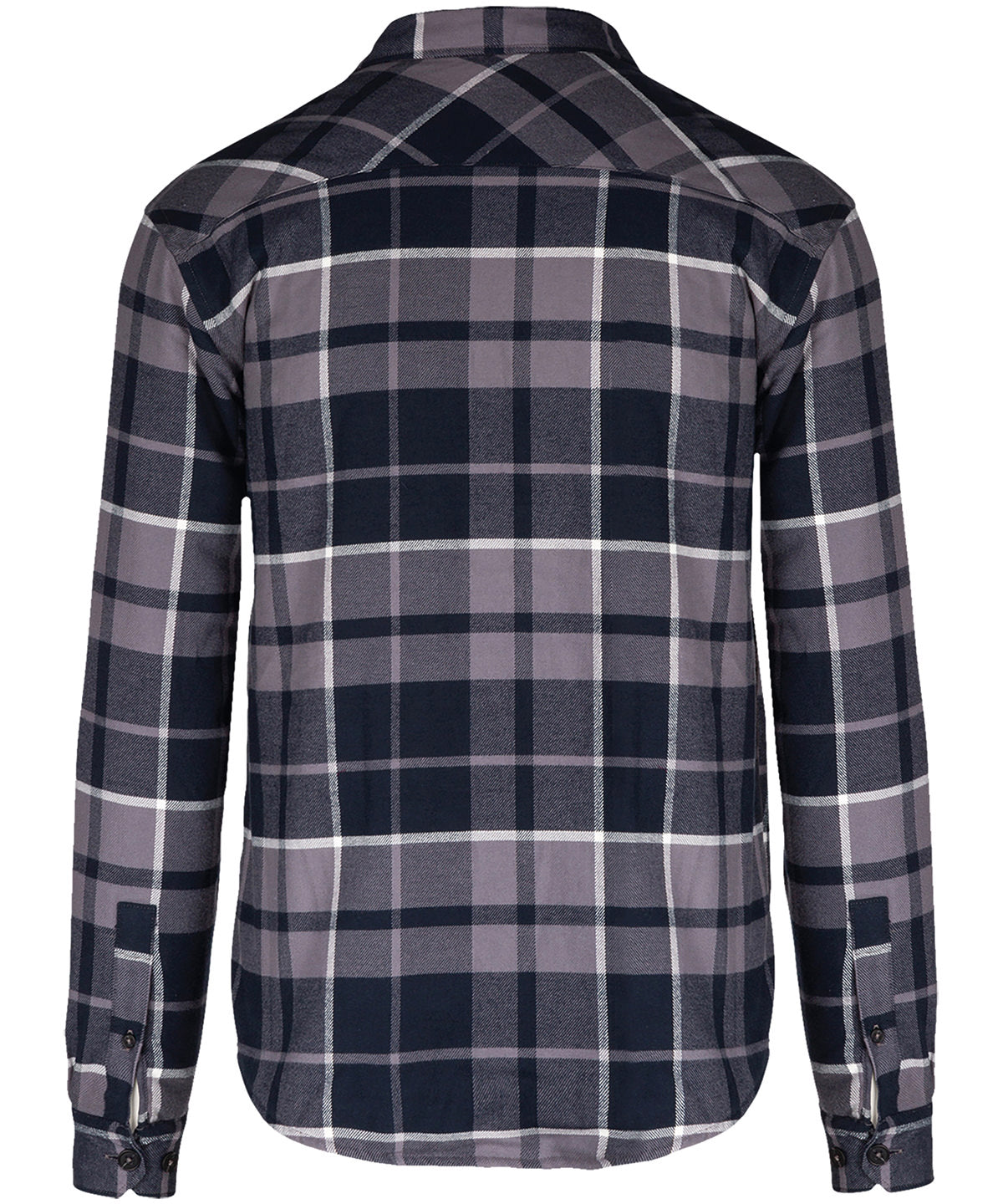 Sherpa-lined checked shirt jacket