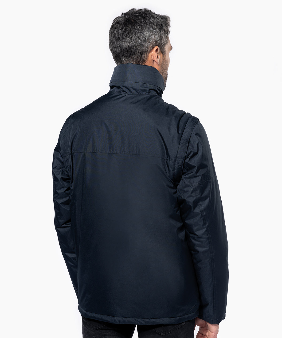 Detachable-sleeved blouson jacket