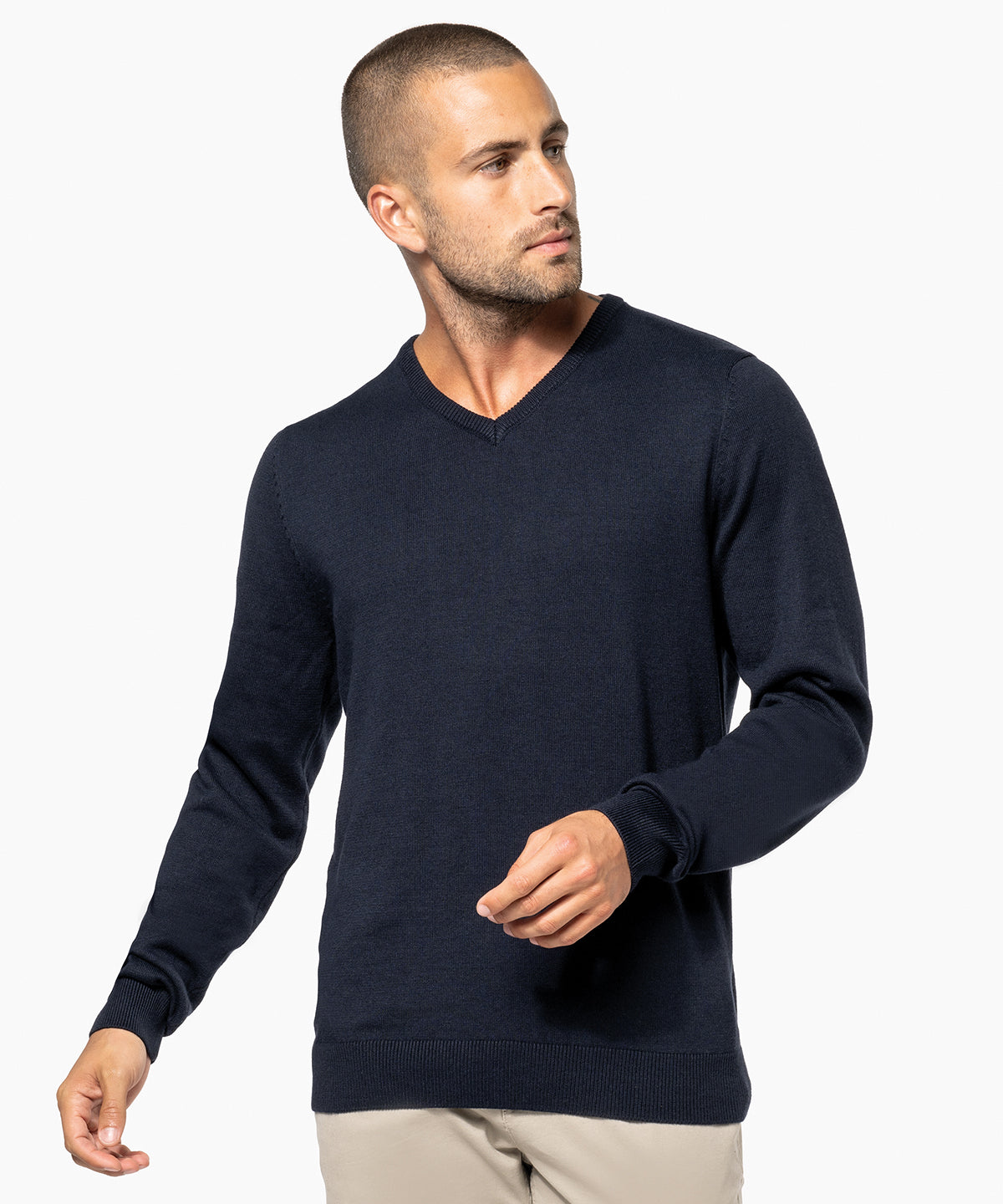 Men's V-neck jumper