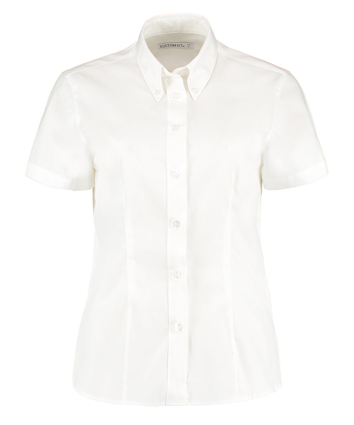Women's corporate Oxford blouse short-sleeved (tailored fit)