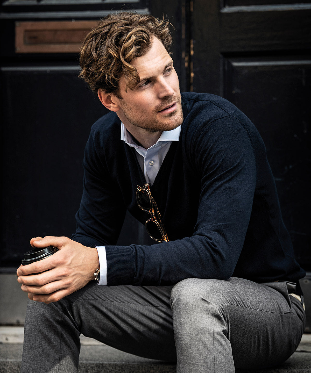 Brighton – elegant v-neck knit