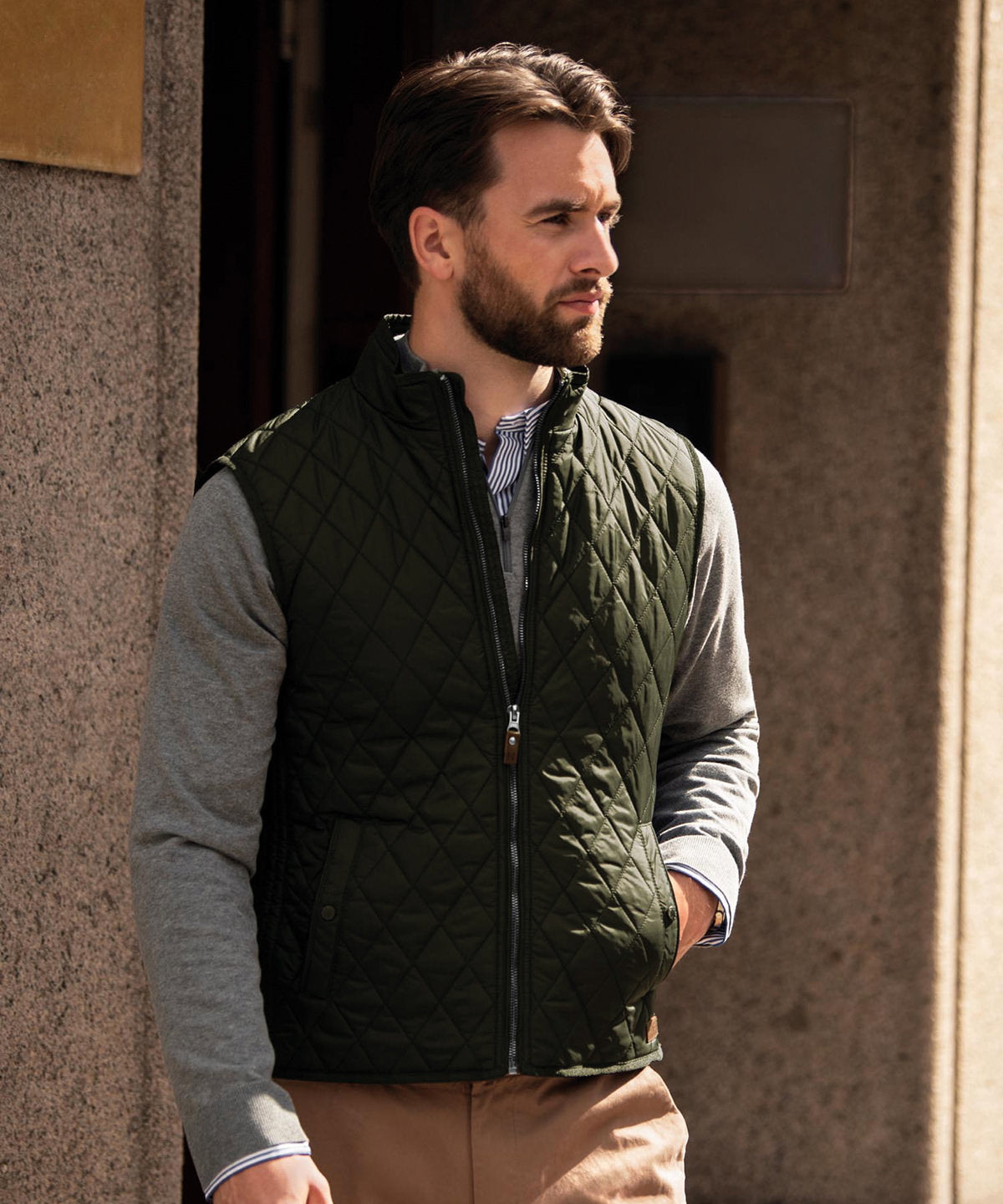 Camden – diamond quilted gilet