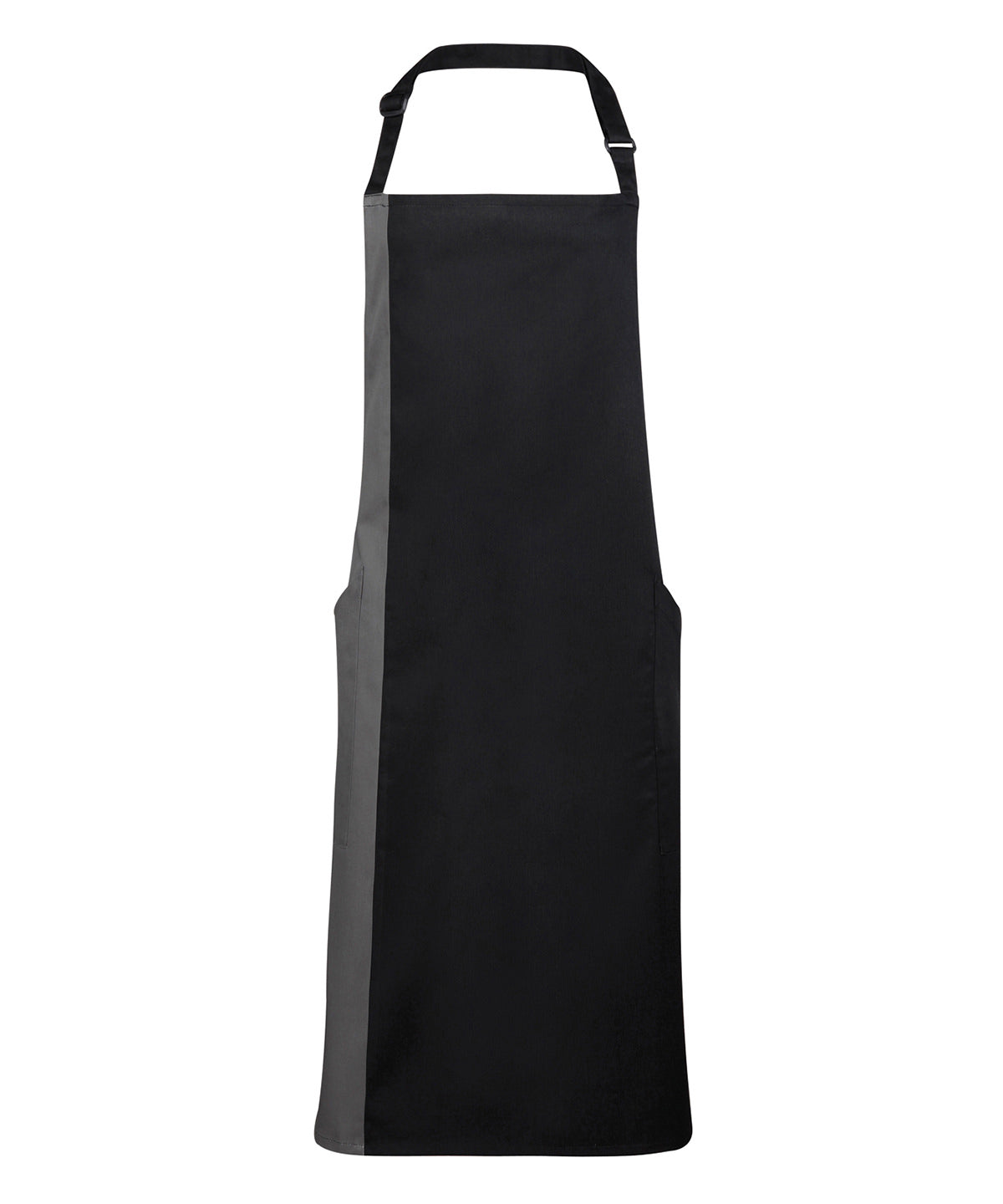 Contrast bib apron