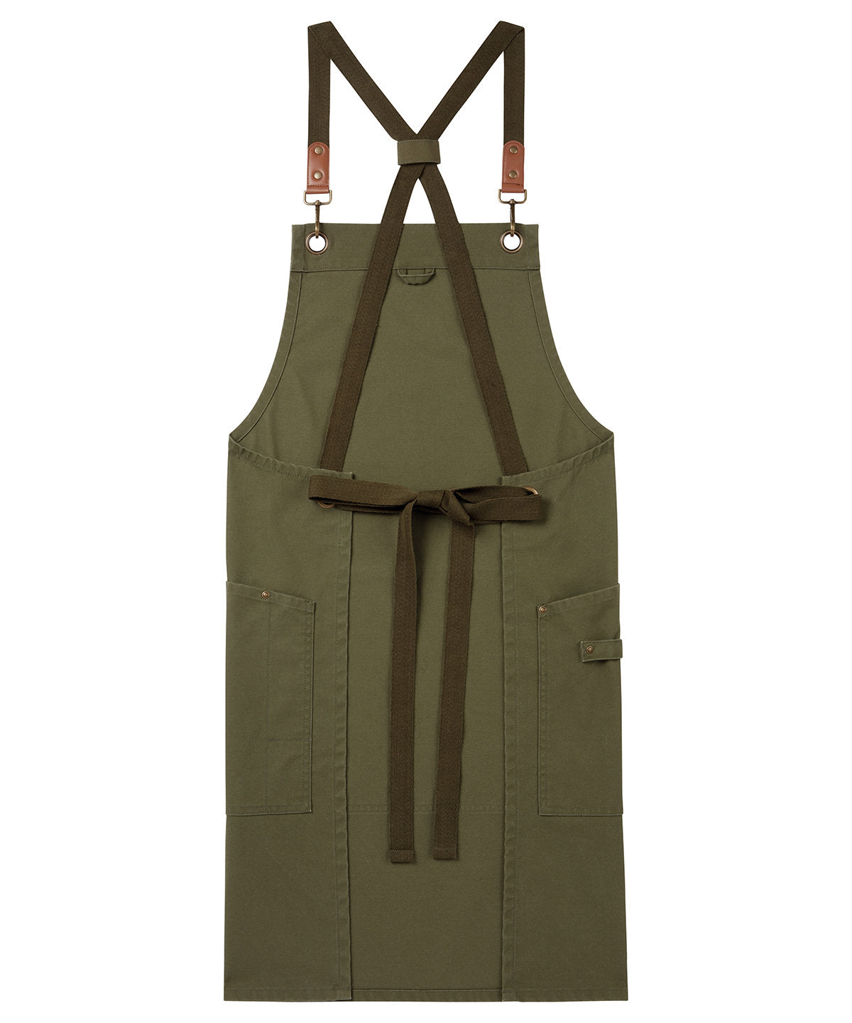 Clip ‘n’ Clasp cross-back bib apron