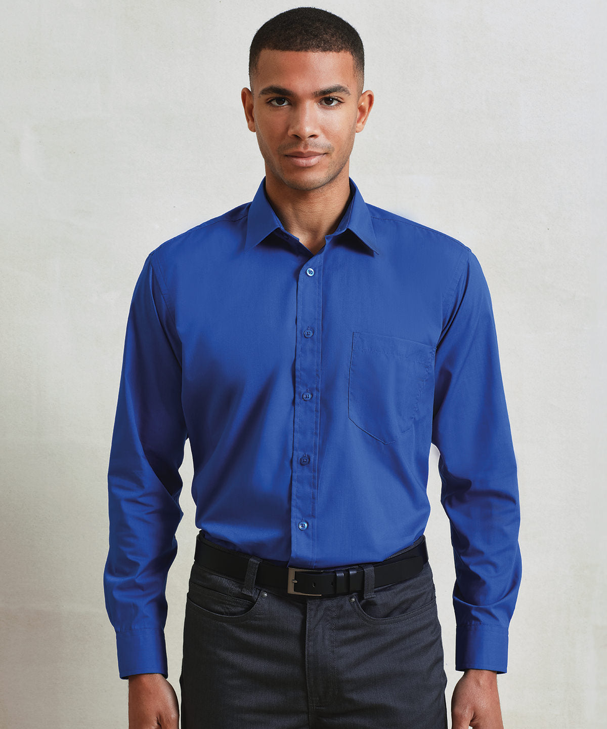Long sleeve poplin shirt