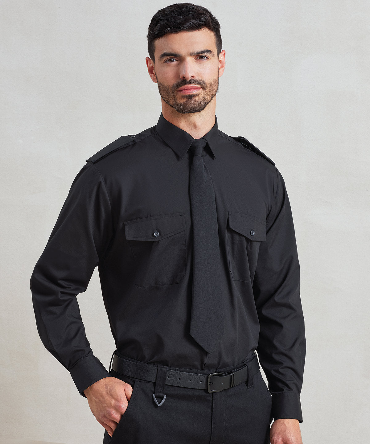 Long sleeve pilot shirt