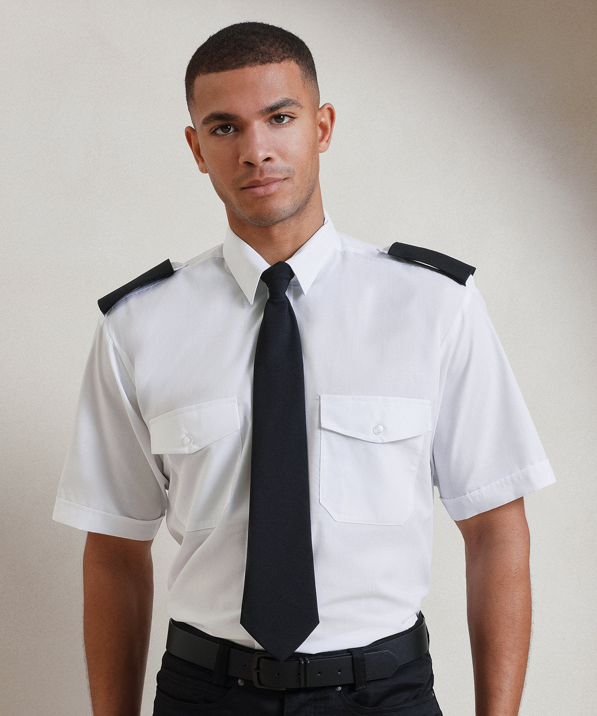 Short sleeve pilot shirt