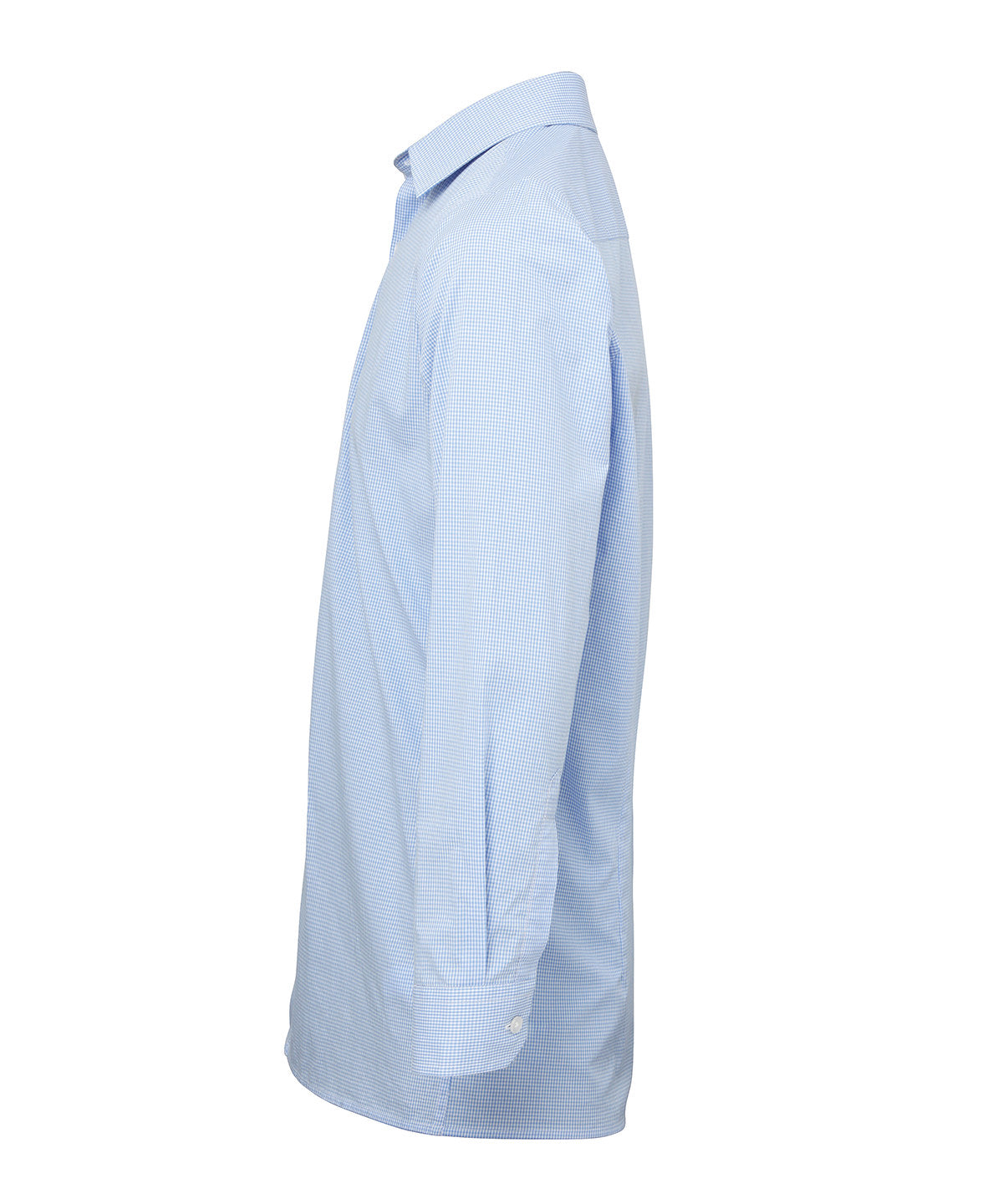 Microcheck (Gingham) long sleeve cotton shirt