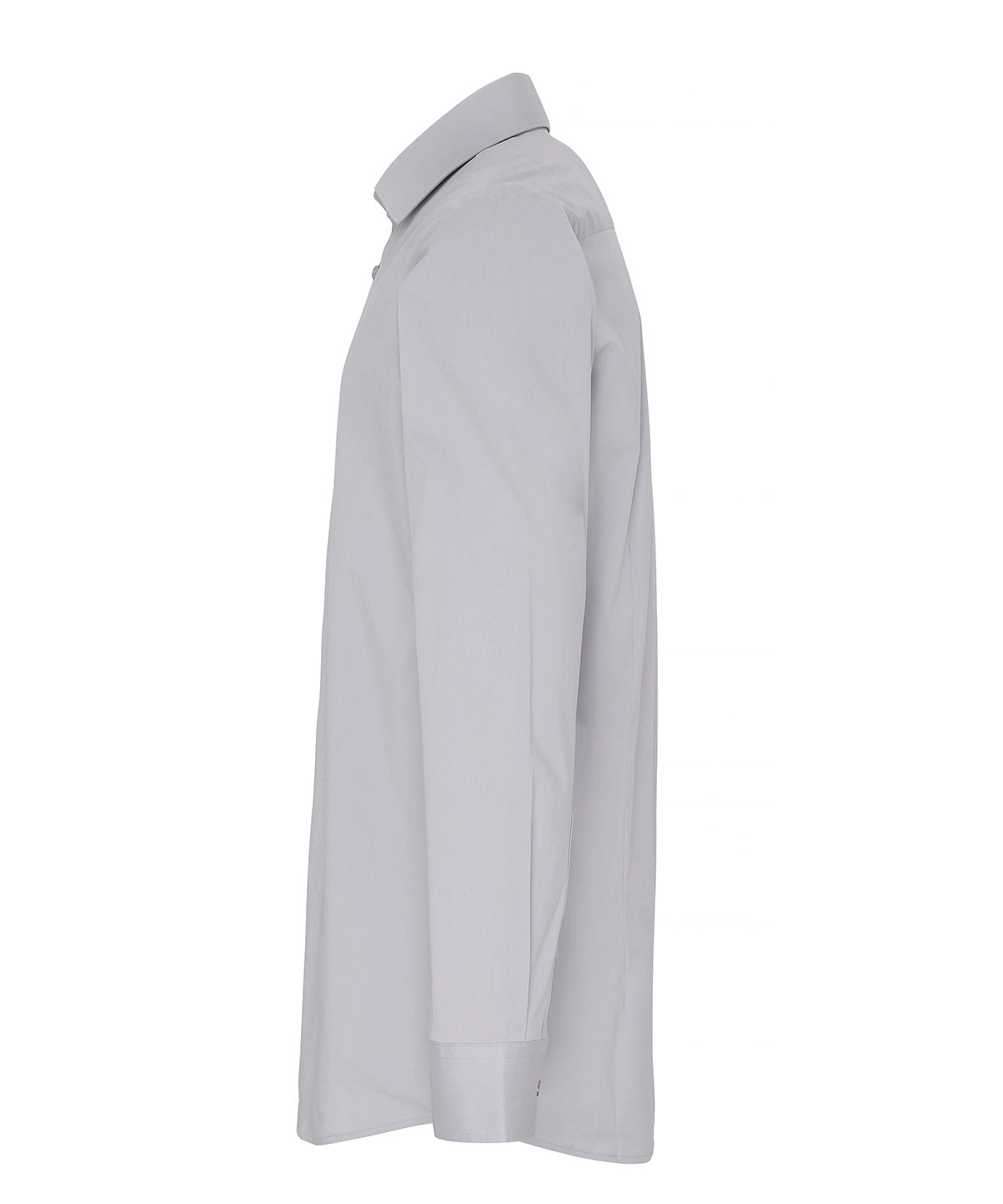 Stretch fit cotton poplin long sleeve shirt