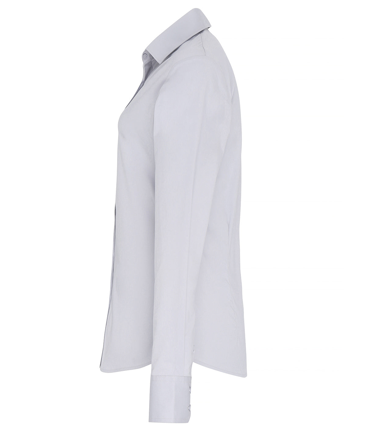 Women's stretch fit cotton poplin long sleeve blouse