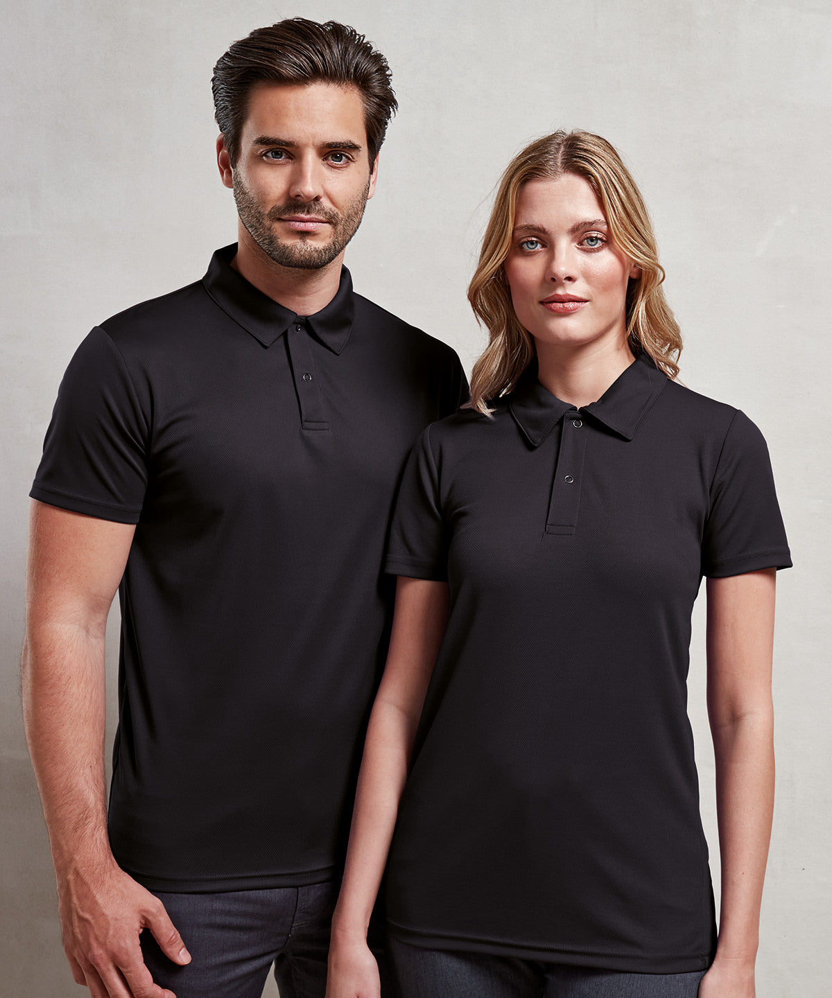 Coolchecker® studded polo