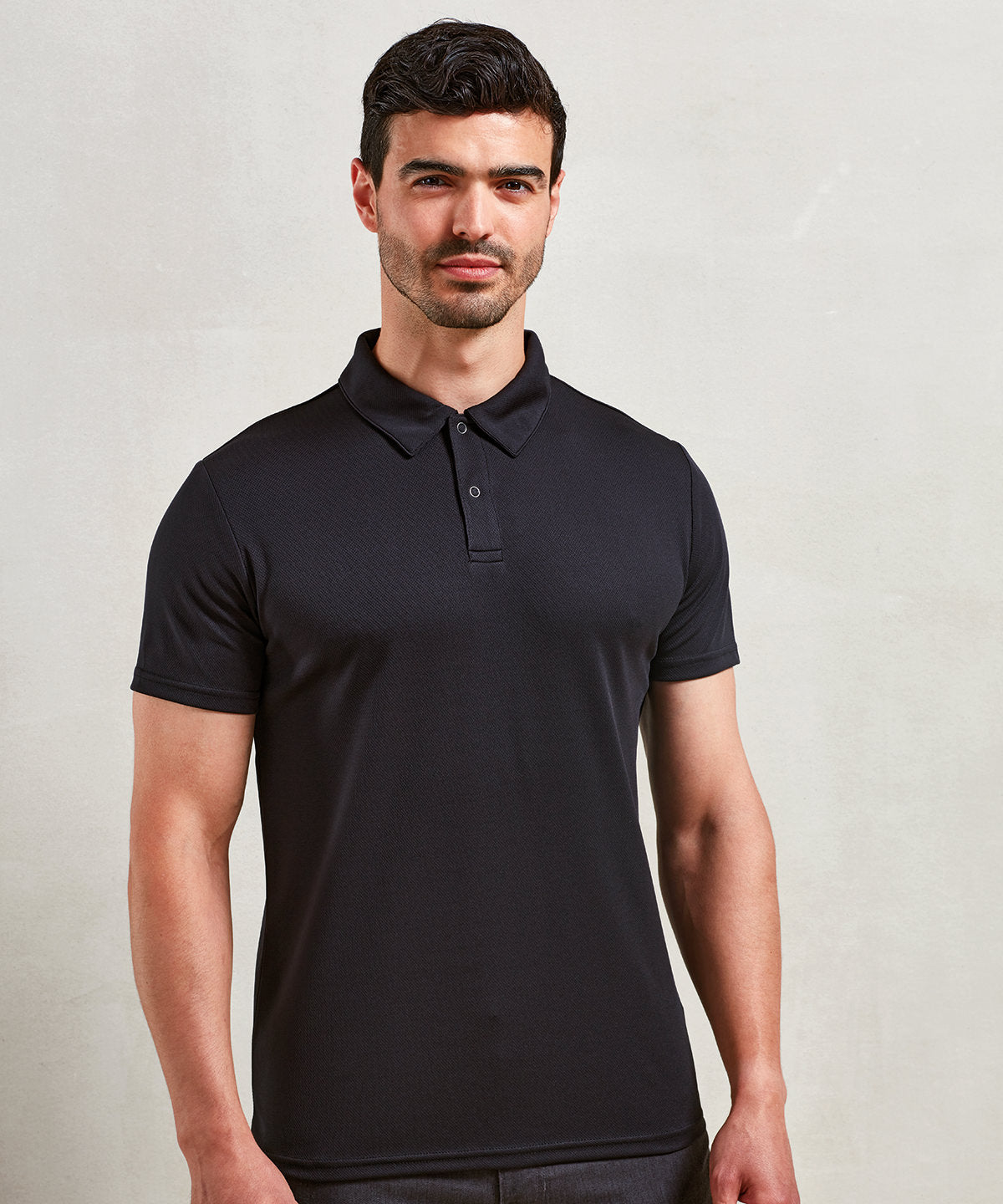 Coolchecker® studded polo