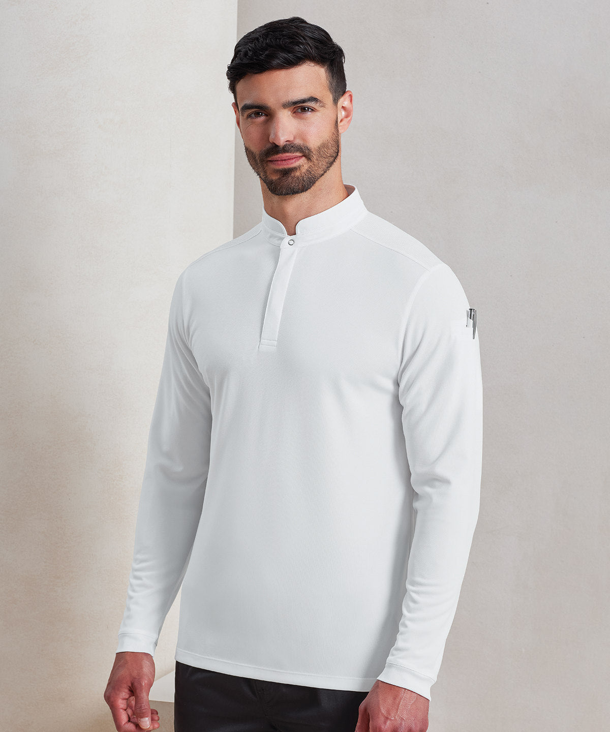Essential Coolchecker® long sleeve chef’s shirt