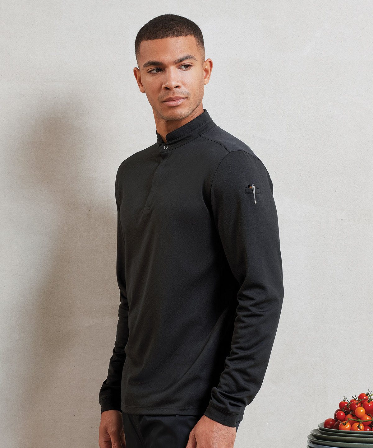 Essential Coolchecker® long sleeve chef’s shirt