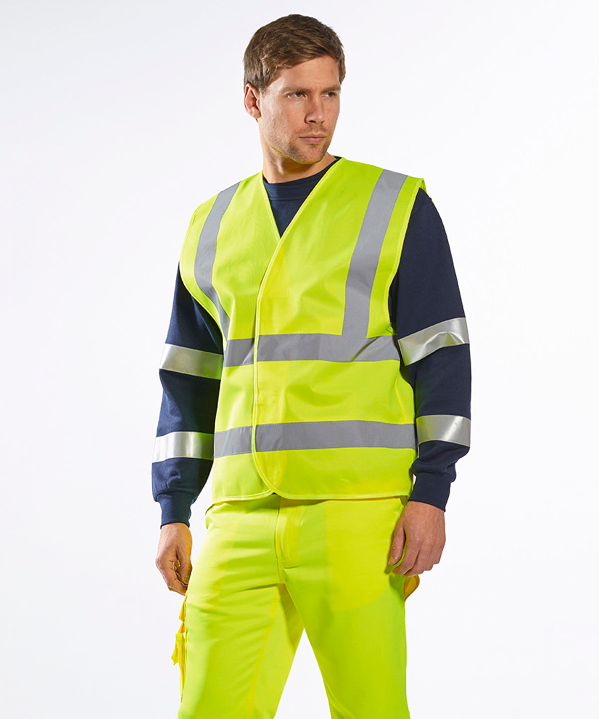 Hi-vis two-band-and-brace vest (C470)