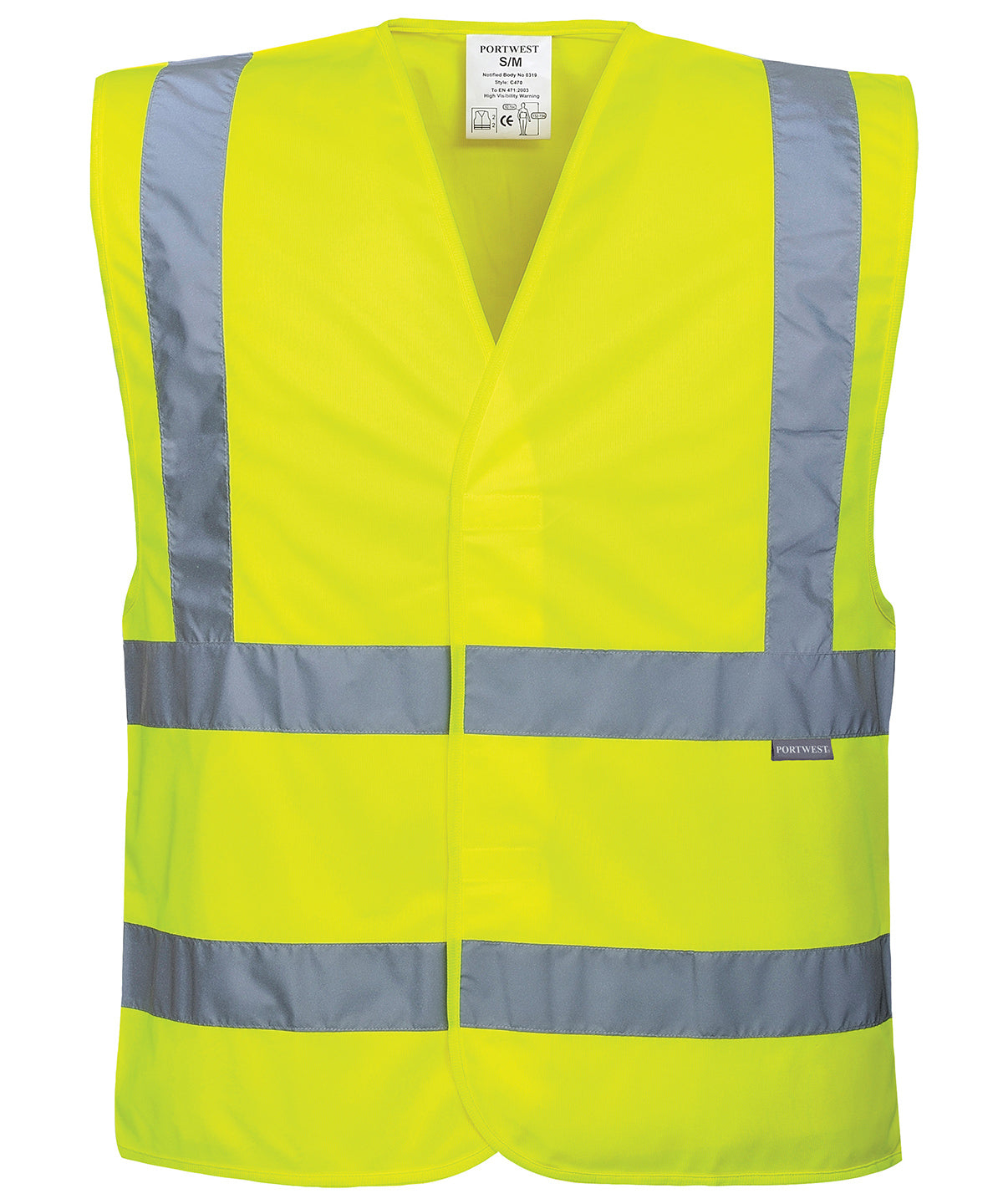Hi-vis two-band-and-brace vest (C470)