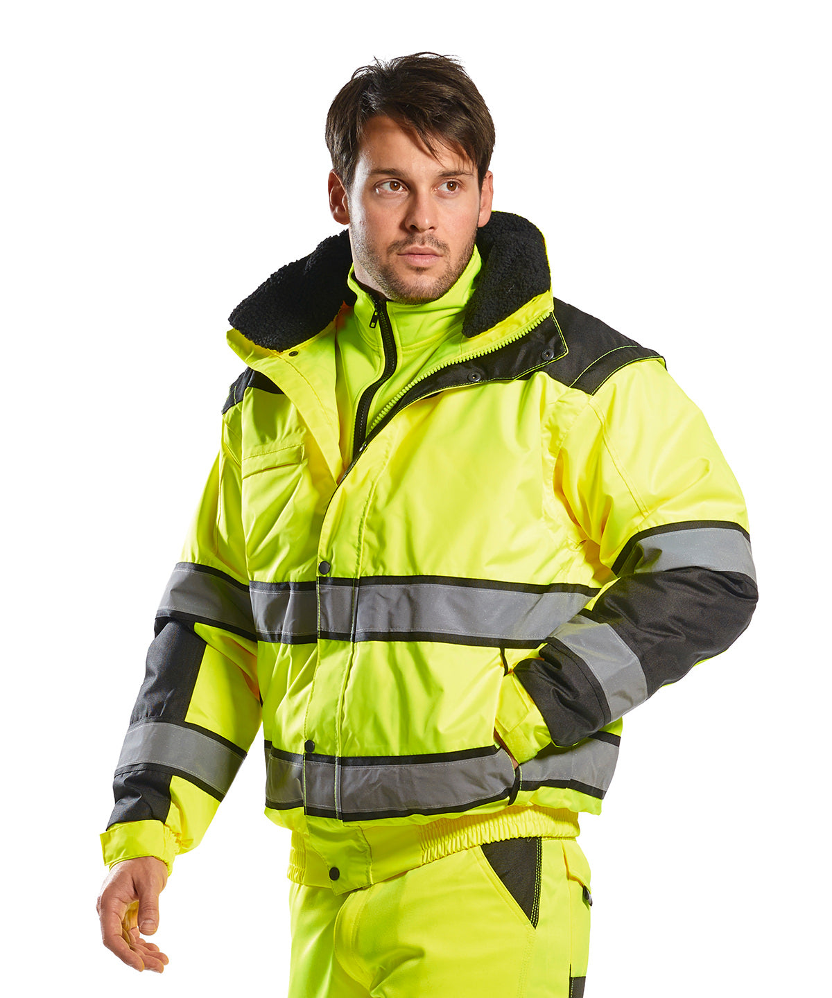 Hi-vis classic bomber jacket (C466)