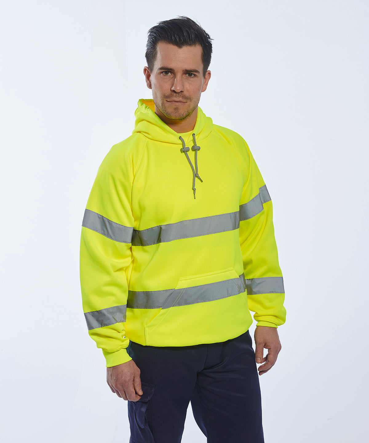 Hi-vis hooded sweatshirt (B304)