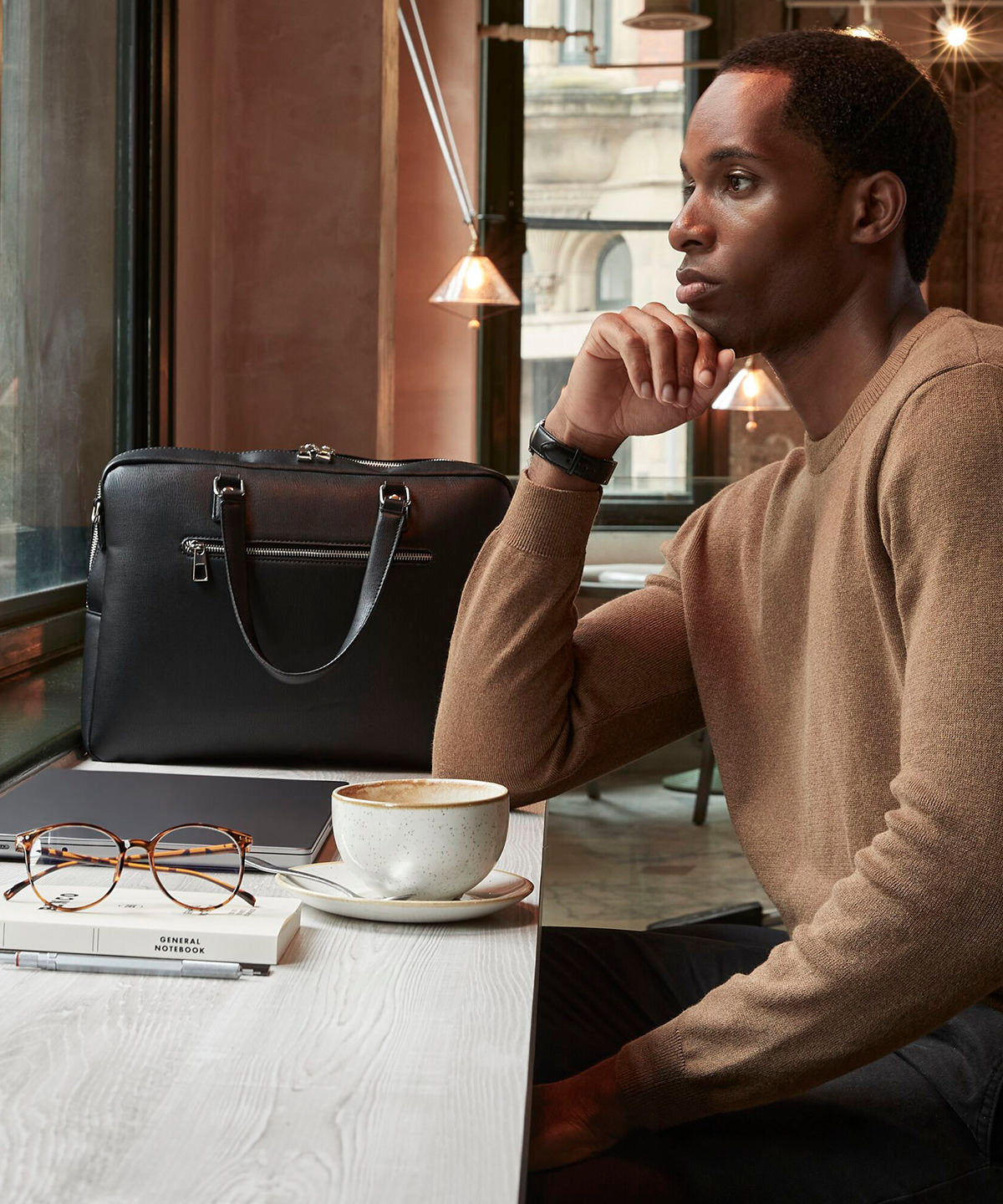 Tailored luxe PU briefcase