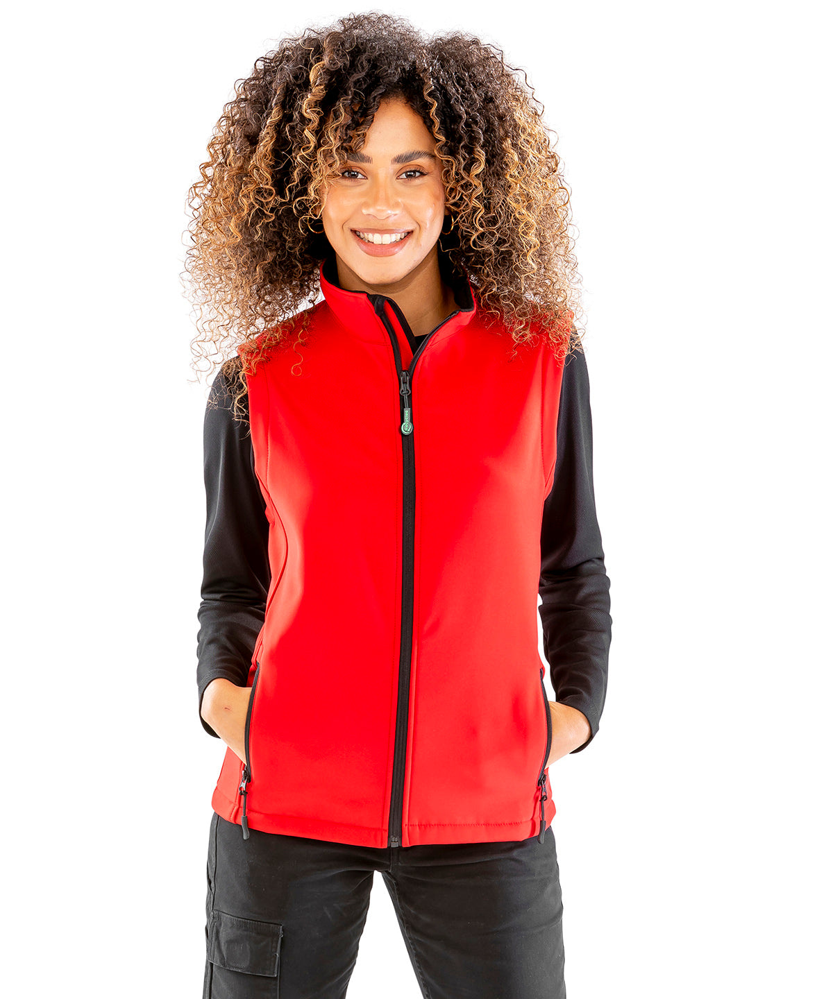 Women's printable softshell bodywarmer