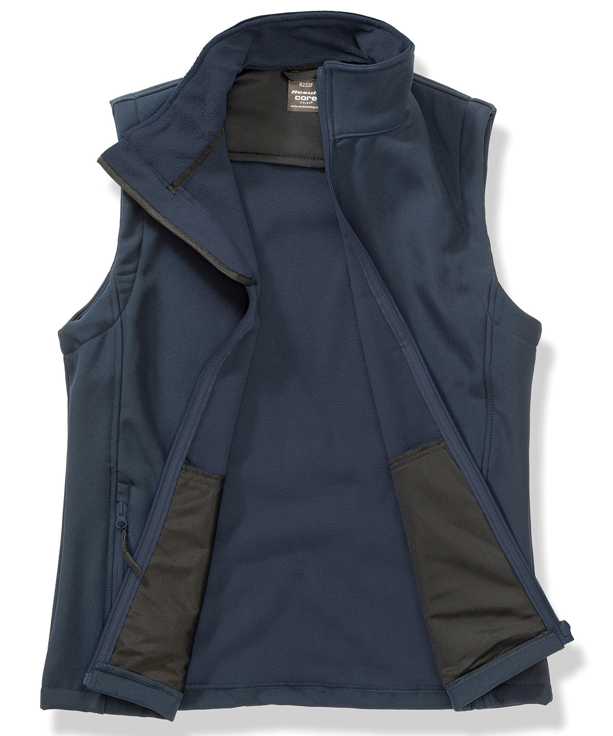 Women's printable softshell bodywarmer