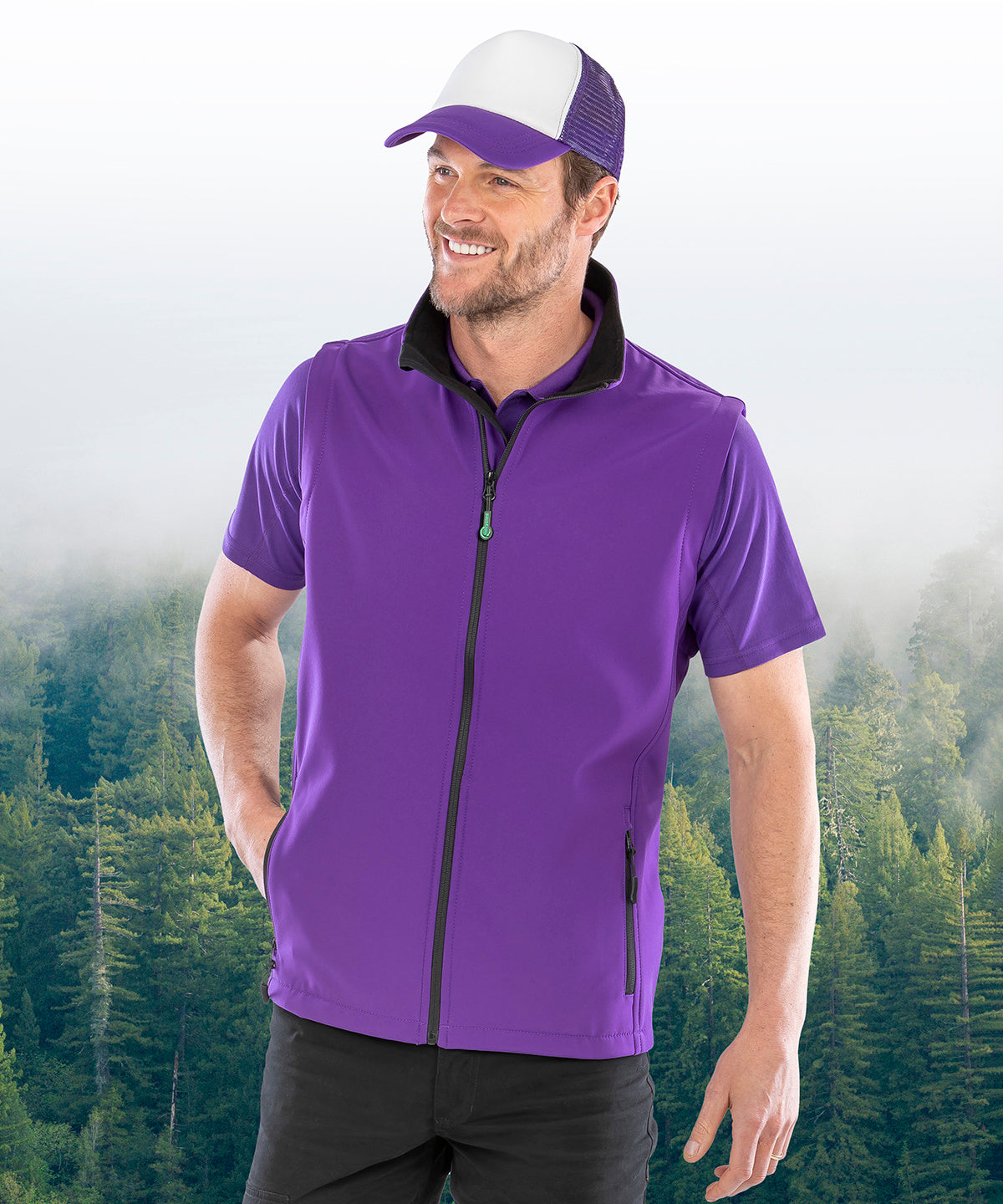 Printable softshell bodywarmer