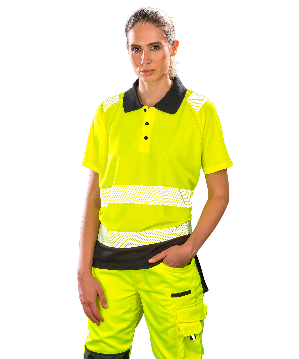 Recycled safety polo