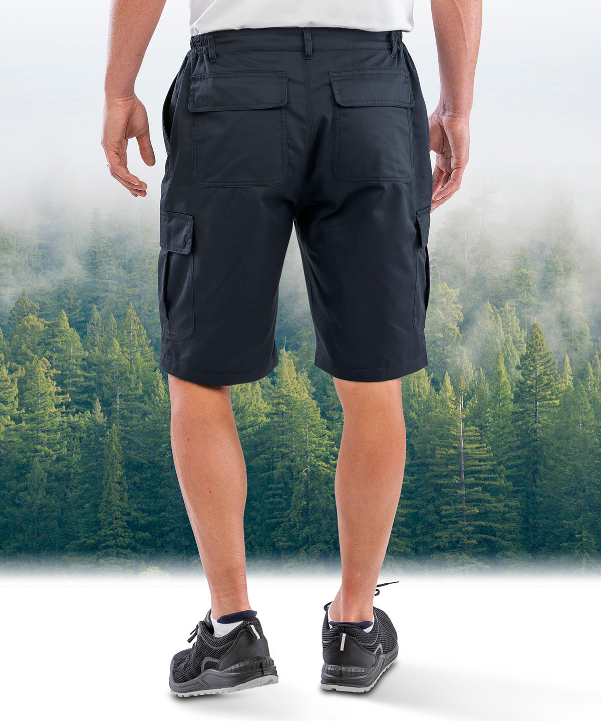 Recycled work-guard utility shorts