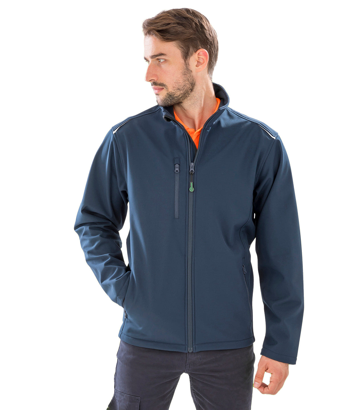 Recycled 3-layer printable softshell jacket