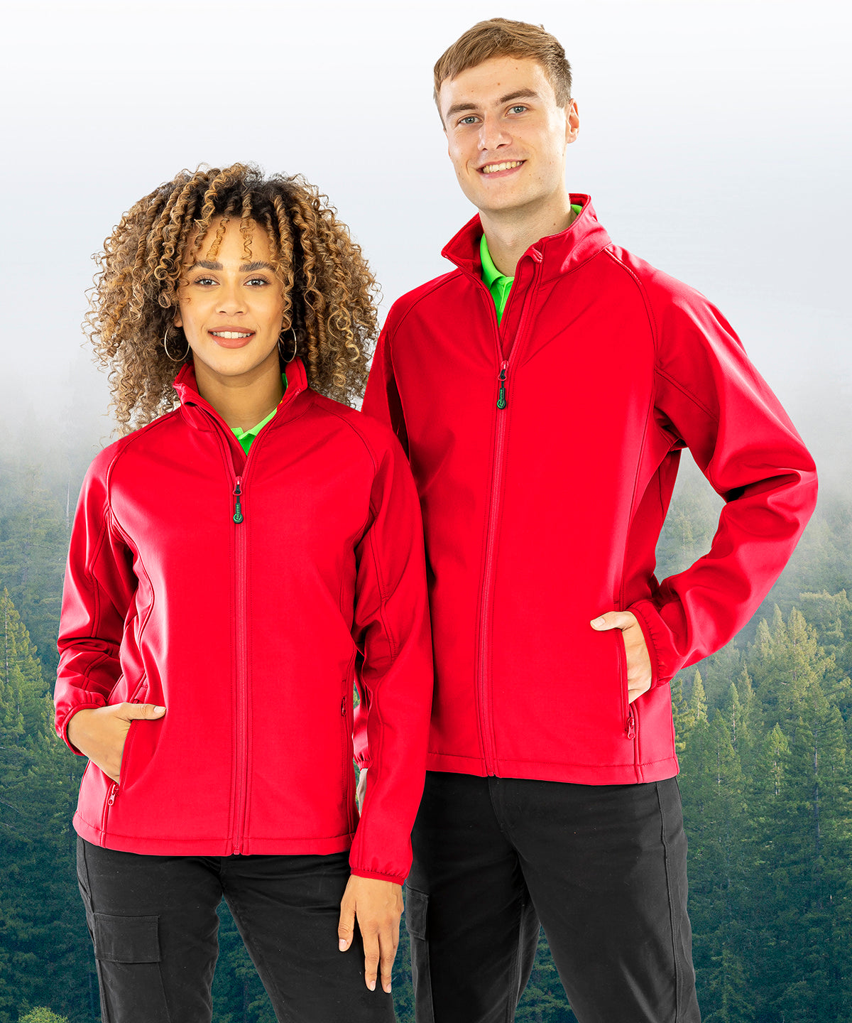 Women's recycled 2-layer printable softshell jacket