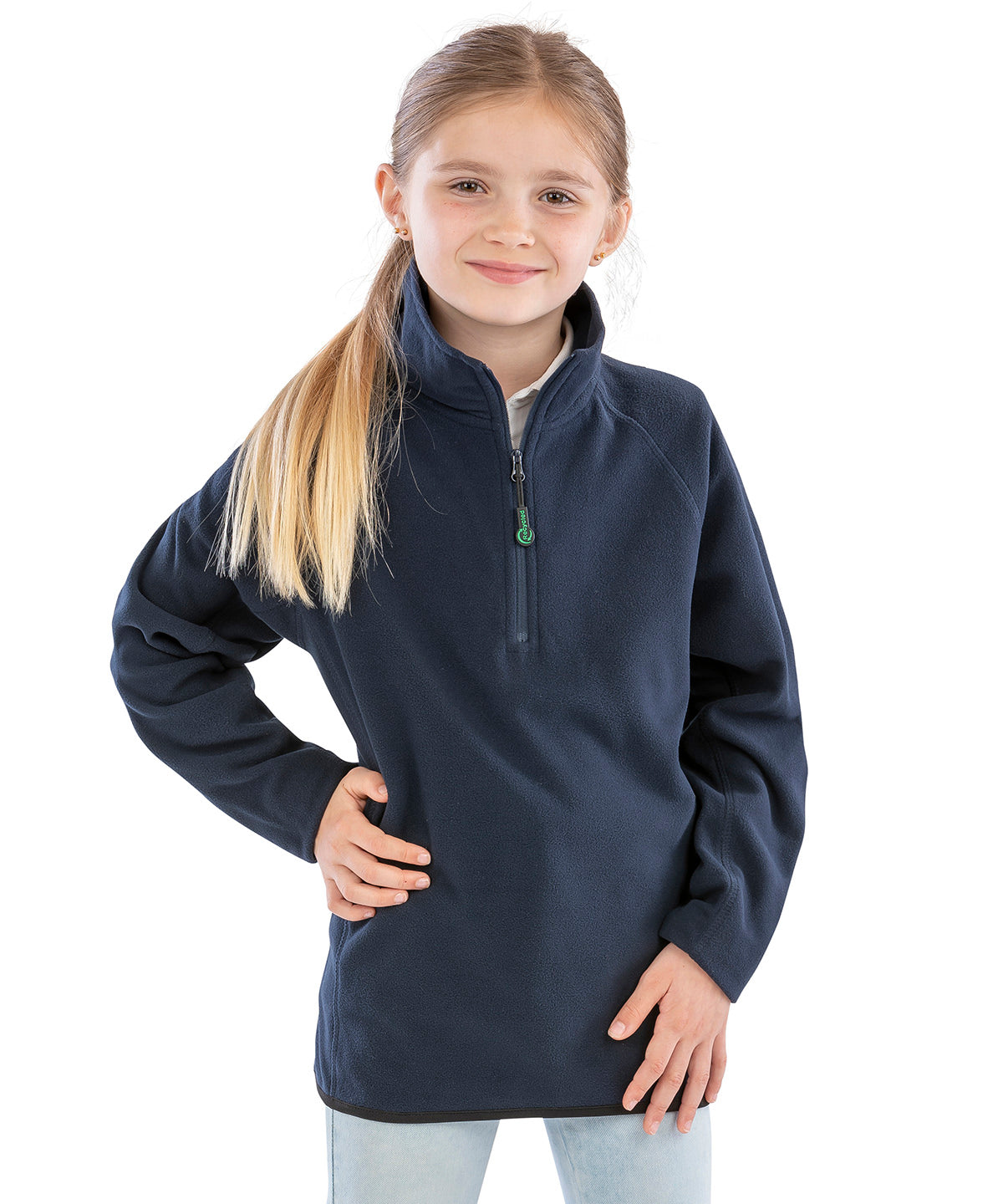 Junior recycled microfleece top