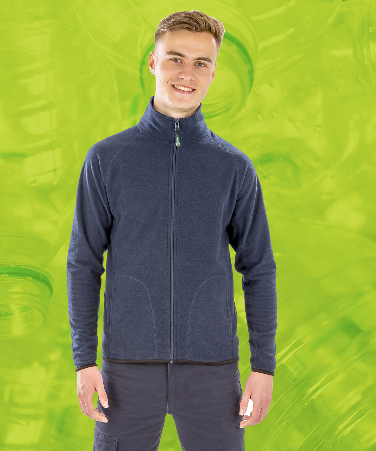 Recycled microfleece jacket