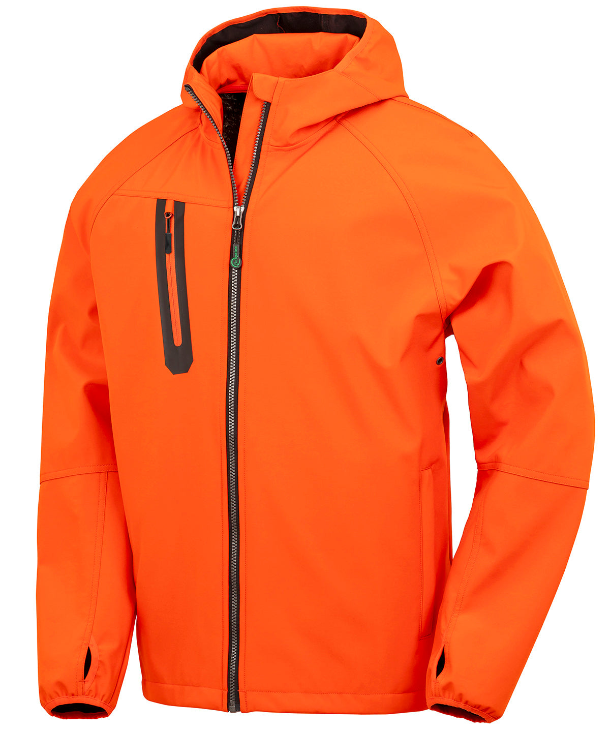 3-layer recycled printable casual hooded softshell