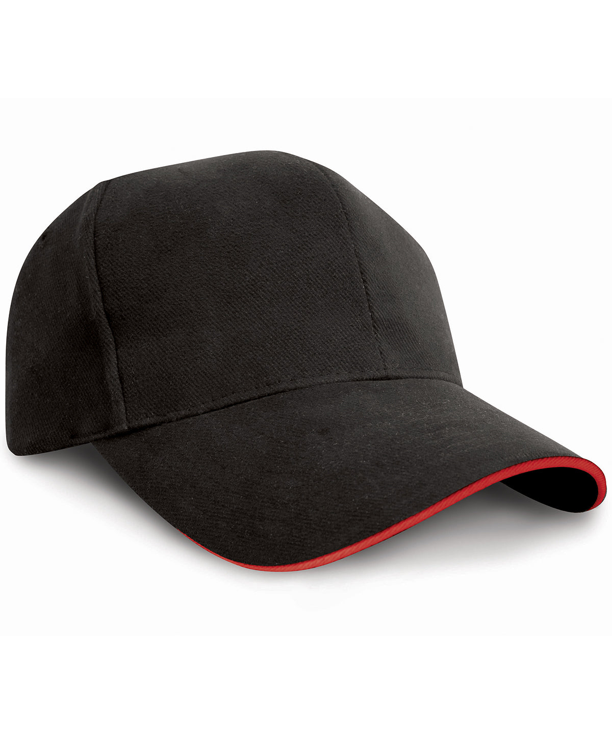 Pro-style heavy cotton cap with sandwich peak