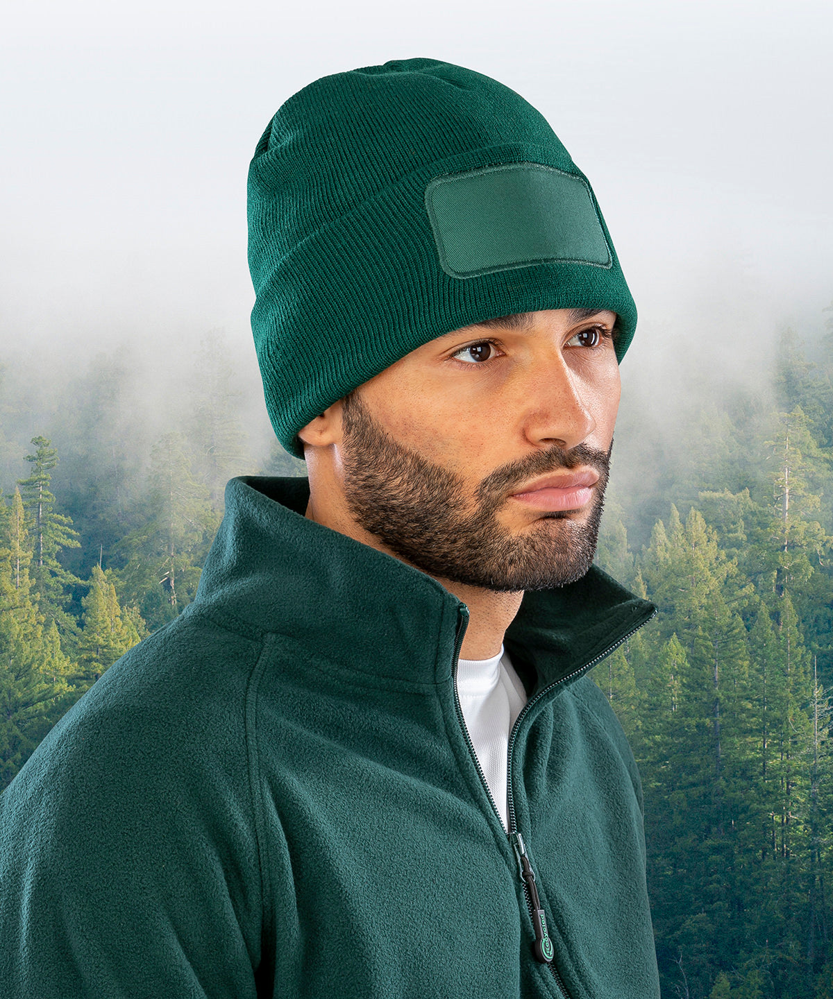 Recycled double knit printers beanie