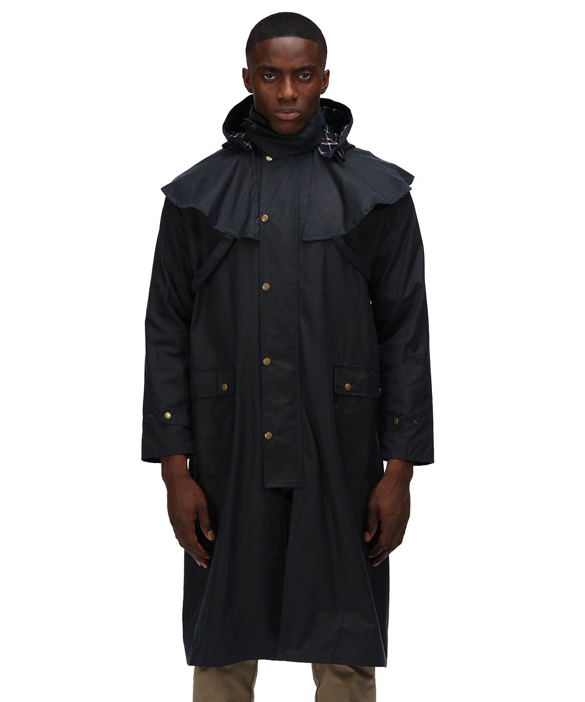 Cranbrook caped wax riding jacket
