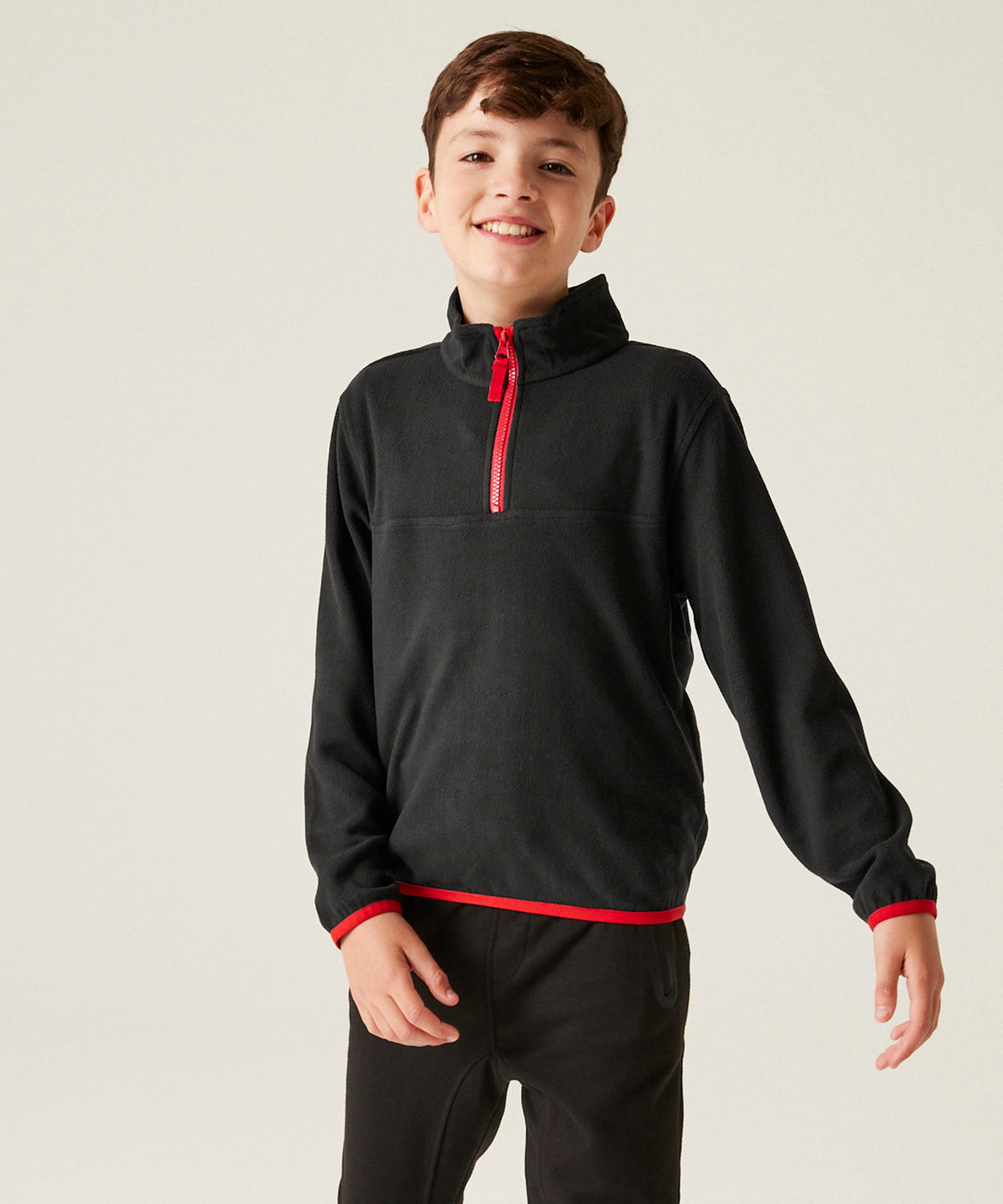 Kids half-zip microfleece