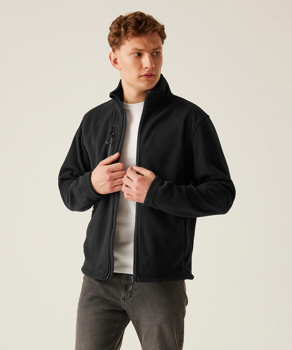 Honestly Made recycled full-zip fleece