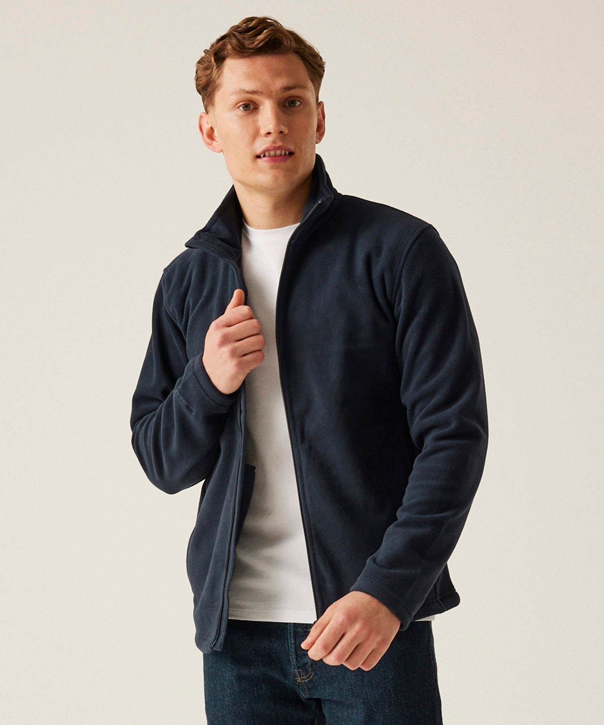 Honestly Made recycled full-zip fleece