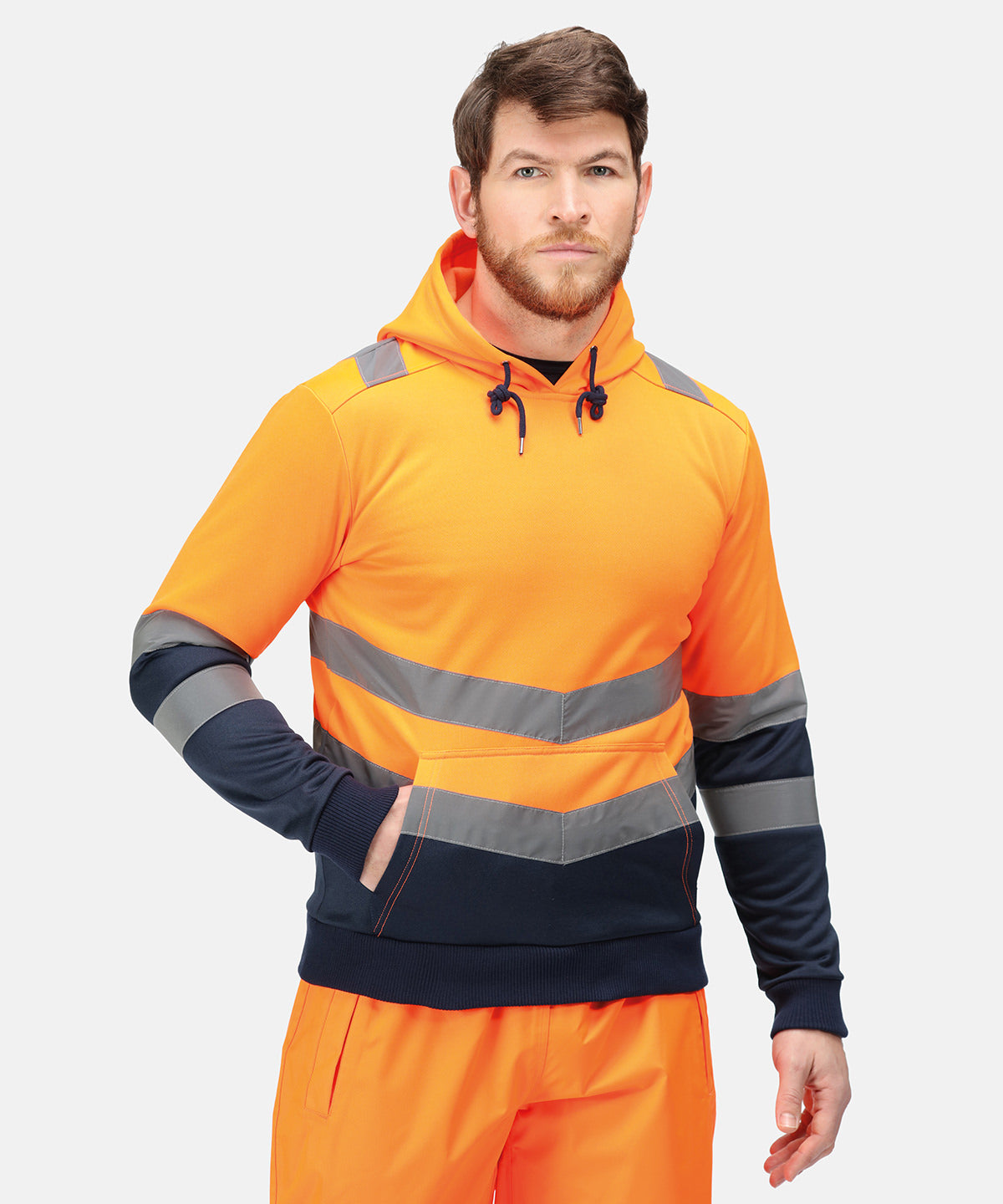 Pro hi-vis overhead hoodie